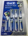 Oral Floss Action 7 Replacement Brush Heads 6 And 1 Power Tip New. Fixed Price $24.97.