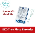 Dental Sunstar Bulter Gum Eez-thru Floss Threader, 10 Pks Of = 50 Total 840P. Fixed Price $11.55.