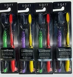 Family Wellness Soft Charcoal Whitening Toothbrush 2 Count Each Lot 4. Fixed Price $15.99.