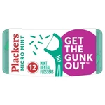 Plackers Micro Mint Dental Floss Picks With Travel Case, 12 Count. Fixed Price $7.00.