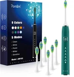 7AM2M Sonic Electric Toothbrush With 6 Count (pack Of 1), Peacock Green. Fixed Price $30.77.