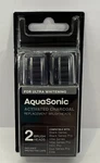 Aquasonic 2 Pack Activated Charcoal Replacement Brush Heads For Ultra Whitening. Fixed Price $6.31.