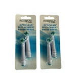 Two Sets Interplak Conair Opticlean Electric Toothbrush Replacement Heads RTG3CS. Fixed Price $28.00.