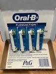 Genuine Oral-b, Max Clean, Flossaction, Refill Brush Heads, Pack Of 4.. Fixed Price $16.00.