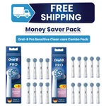 Oral-b Sensitive Clean + Brush Tip Replacement Heads Mixed Set 18CT. Fixed Price $63.99.