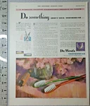 1931 Dr West Toothbrush Vintage Print Ad Toothpaste Dentist Dental Hygiene Teeth. Fixed Price $8.06.
