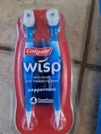Colgate Wisp Mini-brush Peppermint 4 Pack & 2 Crest Scope Minibrushes. Fixed Price $14.99.