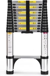 Telescoping Ladder, Soctone 12.5 Ft Aluminum Lightweight Extension With. Fixed Price $177.46.