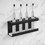 Adorila Wall Mounted Electric Toothbrush Holder, Slots Stand 4-SLOT, Black. Fixed Price $23.40.