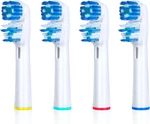 Replacement Brush Heads Compatible With Oral B- Double Clean Design,. Fixed Price $17.57.