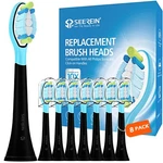 Seerein Replacement Toothbrush Heads Compatible 1 Count (pack Of 8), 8-BLACK. Fixed Price $17.99.