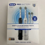 Oral Pro Battery Powered Toothbrush Set Braun Black & White. Fixed Price $49.99.