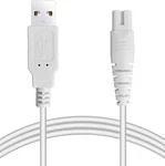 Water Flosser Charger Usb Charging 4.9FT(1.5M) For Nicwell, Coslus, White. Fixed Price $10.69.