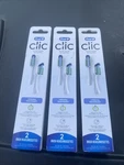 3 Packs Oral-b Clic Toothbrush Replacement Whitening Heads Multi Discount. Fixed Price $22.95.
