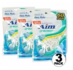 180 Count Aim Precision Effective Floss Picks Waxed Nylon Flouridex Thread. Fixed Price $14.68.