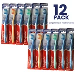 12-PACK! Colgate Wave Toothbrushes, Soft, Compact Head, Adult, Assorted Colors. Fixed Price $27.99.