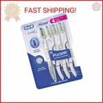 Oral-b Pulsar Vibrating Bristles Toothbrush, Medium, 4 Pack (colors May Vary). Fixed Price $48.33.