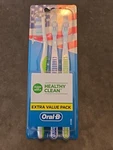 Oral-b Healthy Clean Manual Toothbrushes Extra Value 3PACK Soft Bristles New. Fixed Price $6.99.
