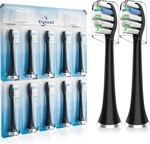 Toothbrush Replacement Heads Compatible With Aquasonic Series/black 10PACK. Fixed Price $12.99.