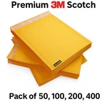Kraft Bubble Mailers Padded Envelope Seal 9.5X13.5 Size #4 3M Scotch Bulk Pack. Fixed Price $109.00.