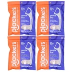 4 Pack - Plackers Gentle Line Floss Picks With Flippick, Fresh Mint, 150 Count. Fixed Price $24.99.