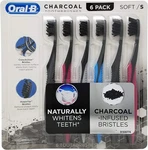 Oral Charcoal Toothbrush 6PK Soft Colors Vary Powertip & Crossaction Bristles. Fixed Price $17.99.