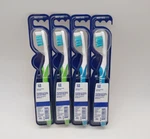 Oral-b Vivid Whitening Toothbrush Medium 4 Count Dual Action Manual. Fixed Price $17.99.