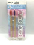 Swissco And Flosser Set 2 Toothbrushes Pack New. Fixed Price $12.99.