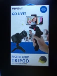 Vivitar Pistol Grip Tripod For Smart Phones Cameras Go Live Nip. Fixed Price $7.99.