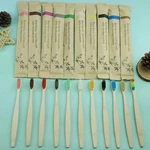 10PCS Natural Bamboo Toothbrush Bristle Charcoal Whitening Colorful Soft Dental. Fixed Price $11.00.