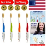 Dr Plotka's Soft Bristle Flossing Toothbrush - Gentle Care For Adults (4 Pack). Fixed Price $27.54.