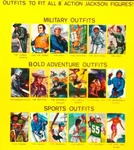 1971 Action Jackson 8" Mego Figure -- Head Hat Fishing Surfboard Skis Box Ns. Fixed Price $26.96.