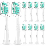 Ofashu Replacement Toothbrush Heads Count (pack 10), Green White. Fixed Price $26.92.