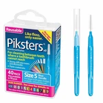 Piksters Interdental Brushes, 40 Pk, Size Count (pack Of 1), 5 (blue). Fixed Price $27.40.