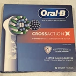 Oral-b Crossaction X Replacement Brush Heads 10 New. Fixed Price $24.99.