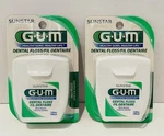 2-PACK Of Sunstar Gum 129M/140YD Mint Waxed Dental Floss, New & Discontinued. Fixed Price $24.85.