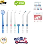 Dental Water Flosser Nozzles, 7PCS Replacement Standard Functional Jet Ti.... Fixed Price $33.59.