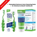 Dr. Cleanadent Denture & Gum Cleansing Paste And Mouth Toothbrush Set!. Fixed Price $28.69.