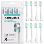 Aquasonic Replacement Brush Heads - 8 Pack For Normal & Sensitive Teeth. Fixed Price $33.26.