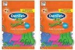 1 Pack Dentek Kids Fun Flossers, Picks, Removes Food & Plaque, 75 Count. Fixed Price $10.99.