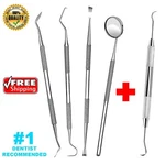 Dental Teeth Cleaning Kit Dentist Floss Plaque Remover Oral Care Tooth Tool 5PCS. Fixed Price $9.99.