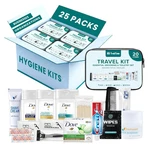 20 Piece Hygiene Kit Bulk, Travel Size Toiletries Set, Care Package Supplies, Mi. Fixed Price $321.99.