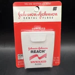 Johnson & Reach Unwaxed Dental Floss 55 Yd New Sealed Old Stock 1996. Fixed Price $14.99.