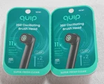 2 Packs Quip 360 Oscillating Brush Soft Black New Sealed Total 4. Fixed Price $16.88.