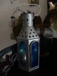 Moroccan Dreamy Blue Star Lantern. Fixed Price $25.00.