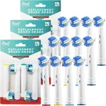 Replacement Electric Toothbrush Heads Compatible W/ Oral Floss Action 12 Pack. Fixed Price $12.99.