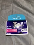 Gillette Venus Swirl & Platinum Deluxe Smooth Women's Razor Blade Refills 4COUNT. Fixed Price $9.99.