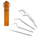 Portable Toothpicks Pocket Set, Dental Picks, Reusable Flosser, Travel. Fixed Price $12.16.