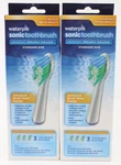 2 Boxes Waterpik Sensonic Brush Heads Standard Size Model SRRB-3W. Fixed Price $16.49.