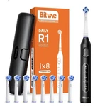 Bitvae R1 Electric Toothbrush Rotary 8 Heads Travel Case 5 Modes Black. Fixed Price $19.80.